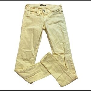 Flying Monkey Pale Yellow Skinny Jeans